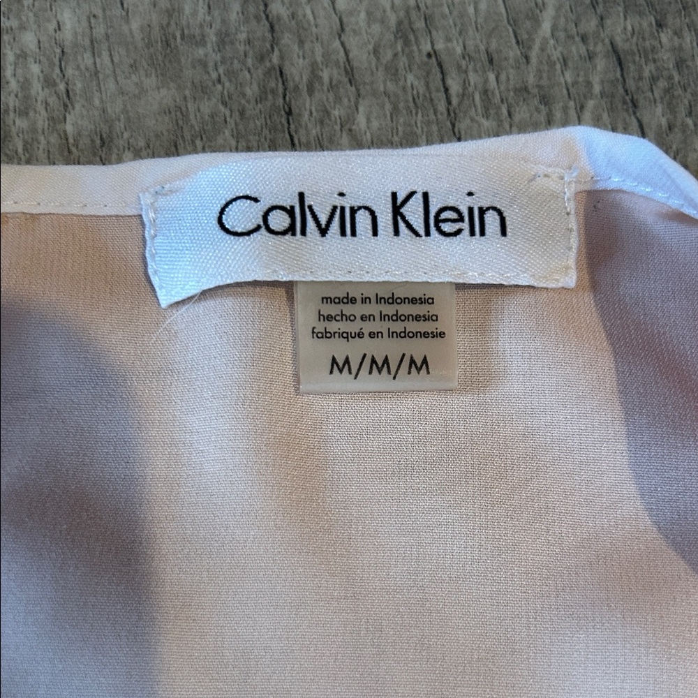 Calvin Klein Light Peach Blouse - Picture 2 of 3